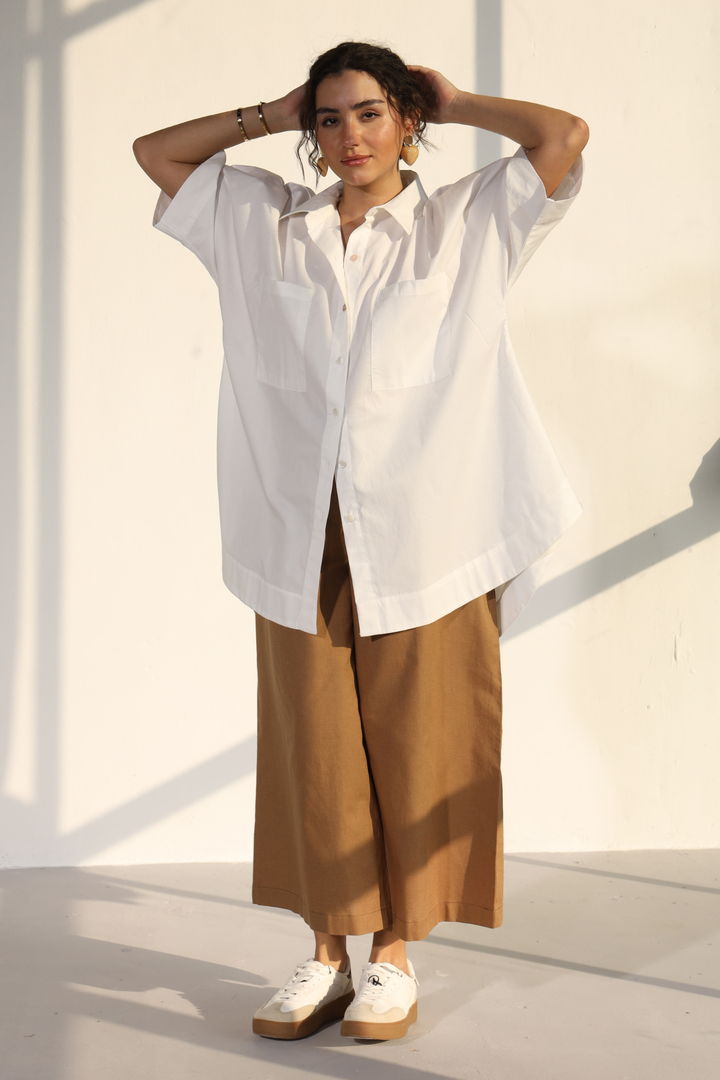 Harper Easy Shirt - Ivory White