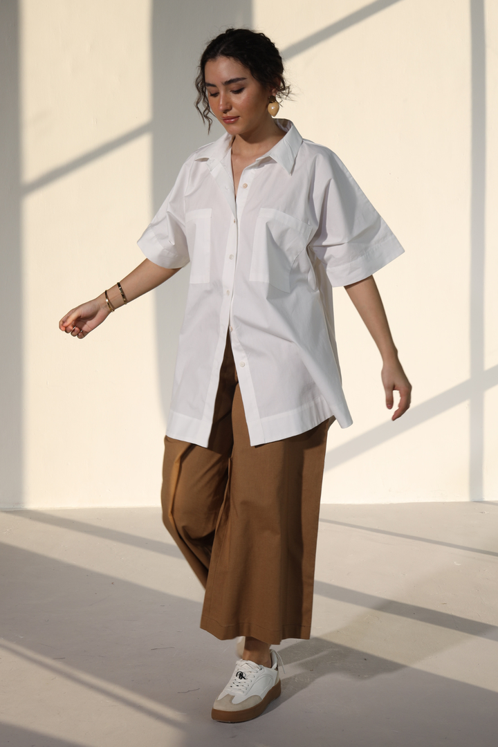 Harper Easy Shirt - Ivory White