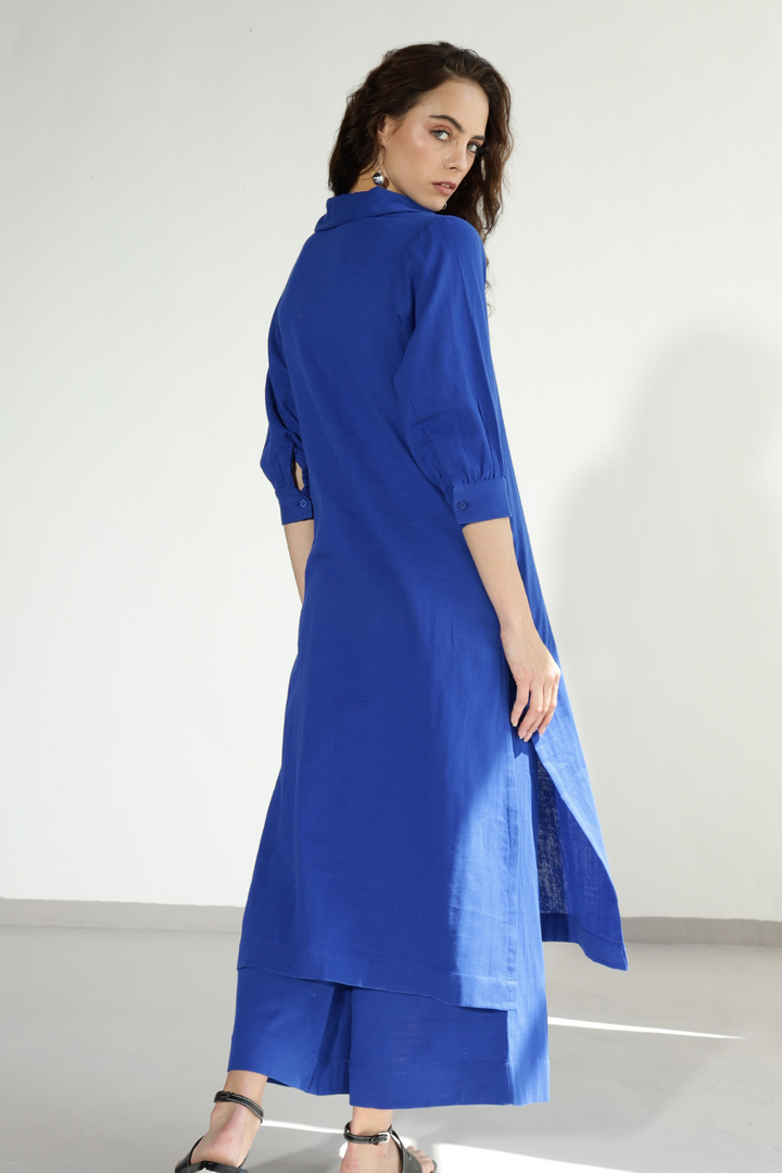 Grace Gauze co-ord - Electric Blue