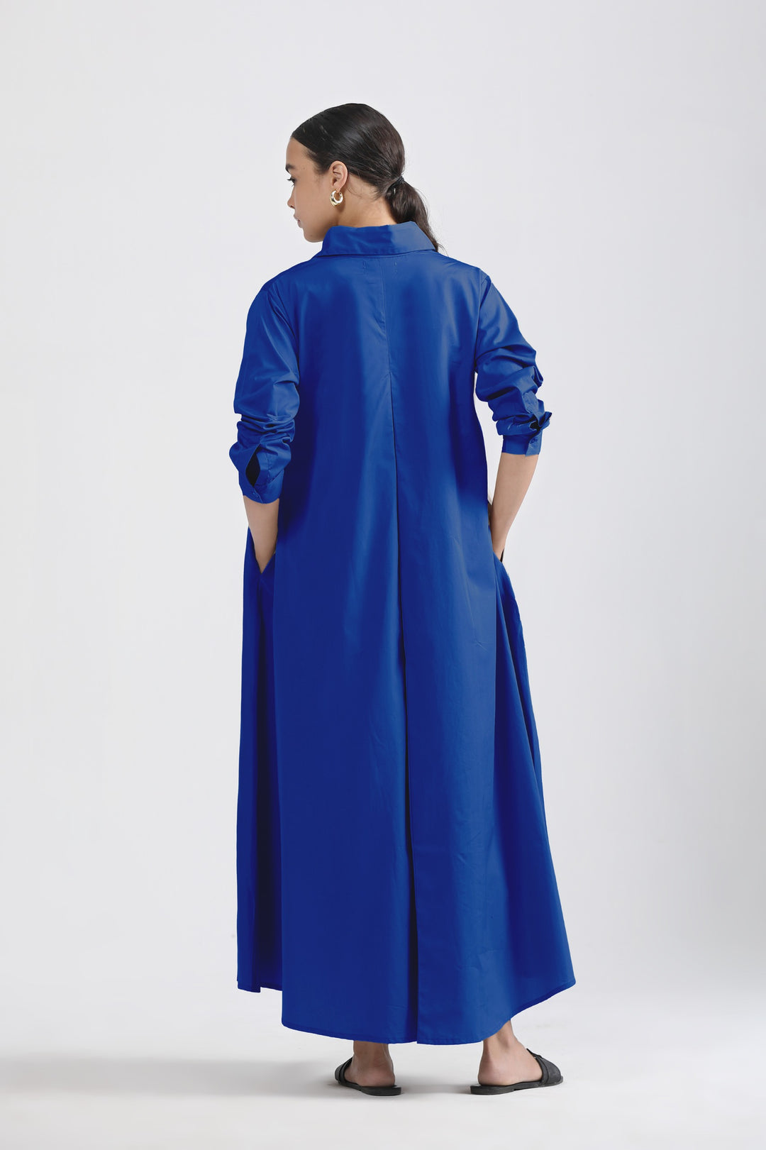 Massimo Shirt Dress - Royal Blue