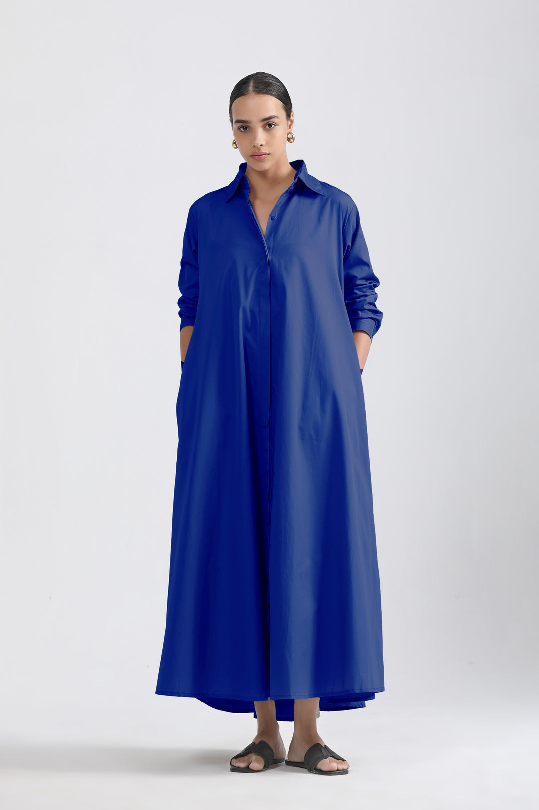 Massimo Shirt Dress - Royal Blue